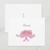 Leuke roze balletslippers aangepaste danser notiti (Voorkant / Achterkant)