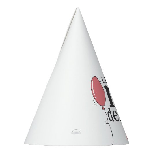 Leuke roze ballon kleine Miss Onederful verjaardag Feesthoedjes (Links)