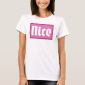 Leuke Roze Box Typografie Shirt (Voorkant)