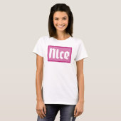 Leuke Roze Box Typografie Shirt (Voorkant volledig)