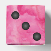 Leuke roze Bunco Dice Party Favor Box Bedankdoosjes (Bovenkant)