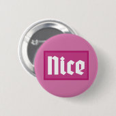 Leuke Roze Doos Typografie Knop Ronde Button 5,7 Cm (Voorkant /achterkant)