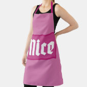 Leuke Roze Doos Typografie Schort (Insitu)