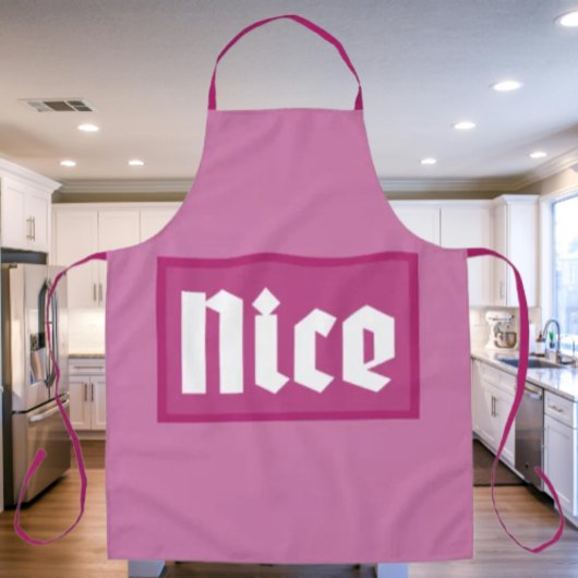 Leuke Roze Doos Typografie Schort