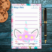 Leuke Roze Eenhoorn Leuke achtergrond 4" x 6" Post-it® Notes