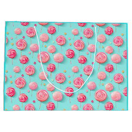 Leuke Roze en Blauwe Lolly's Snoepstraat Groot Cadeauzakje