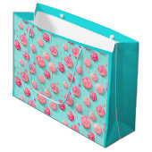 Leuke Roze en Blauwe Lolly's Snoepstraat Groot Cadeauzakje (Voorkant Gekanteld)