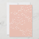 Leuke roze en grijze planeten Baby meisje douche Kaart (Achterkant)