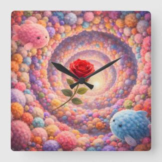 Leuke Roze Fantasie Kinderkamer Klok Muur Decorati