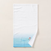 Leuke roze flamingo In Kerst pet Bad Handdoek (Handdoek)