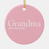 Leuke Roze Fun Beste Oma Ooit Grootmoeder Keramisch Ornament (Voorkant)