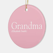 Leuke Roze Fun Beste Oma Ooit Grootmoeder Keramisch Ornament (Links)