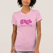  Leuke Roze Gigi Sinds 20XX Vrouwen T-shirt (Voorkant)