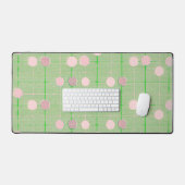 Leuke roze groene polka dot streep  stijl bureaumat (Keyboard & Muis)