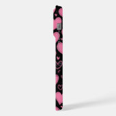 Leuke roze harten iPhone 15 Pro Max hoesje (Linkerkant)