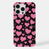 Leuke roze harten iPhone 15 Pro Max hoesje iPhone Hoesje (Achterkant)