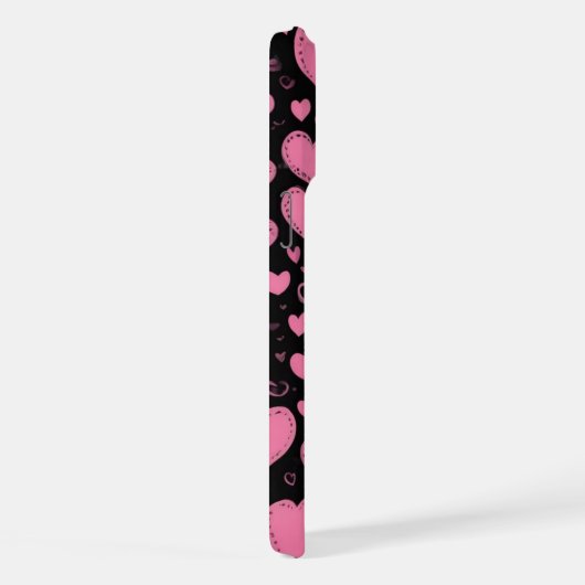 Leuke roze harten iPhone 15 Pro Max hoesje iPhone Hoesje (Rechterkant)