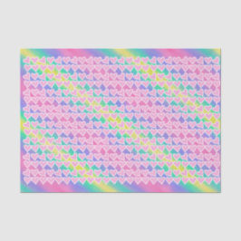 Leuke roze harten op regenboog tissuepapier