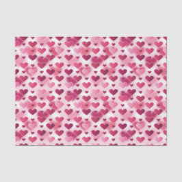 Leuke Roze Harten Patroon  Tissuepapier