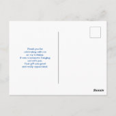 Leuke Roze Ijslolly en Aardbeien Bedankt Briefkaart (Achterkant)