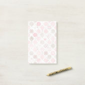 Leuke roze kerstbal Ornamenten Post-it® Notes (Op bureau)