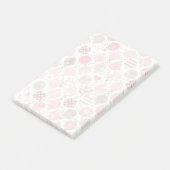 Leuke roze kerstbal Ornamenten Post-it® Notes (Schuin)