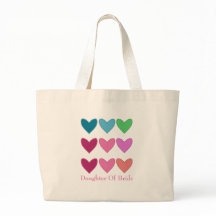 Leuke roze kleurrijke harten dochter van bruid bru