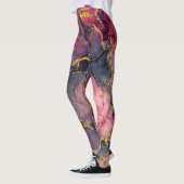 Leuke roze marmeren leggings (Links)