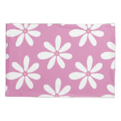 Leuke roze moderne meisjesdaisys kussensloop (Achterkant)