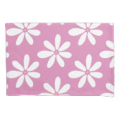Leuke roze moderne meisjesdaisys kussensloop (Voorkant)