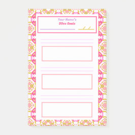 Leuke Roze Nieuwjaarsvoornemens Doel Tracker Telli Post-it® Notes