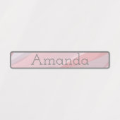 Leuke roze pastel gradiënt gekleurde codenaam labels (Design 1)