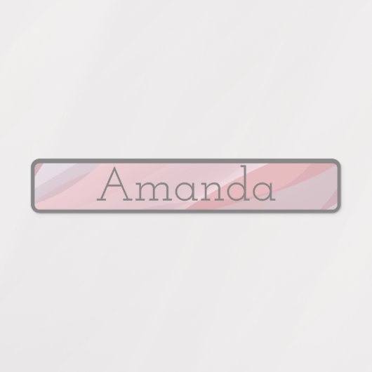 Leuke roze pastel gradiënt gekleurde codenaam labels (Design 1)