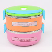 Leuke roze pastel gradiënt gekleurde codenaam labels