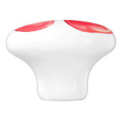 Leuke roze perzik madeliefje bloem bloemenlente zo keramische knop (Zijkant)