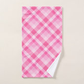 Leuke Roze Plaid Patroon Badhanddoek Set Bad Handdoek (Handdoek)