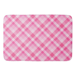 Leuke Roze Plaid Patroon Grote Badmat