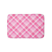 Leuke Roze Plaid Patroon Kleine Bad Mat (Voorkant)