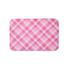 Leuke Roze Plaid Patroon Kleine Bad Mat
