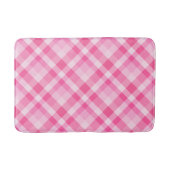 Leuke Roze Plaid Patroon Medium Bath Mat (Voorkant)
