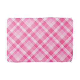 Leuke Roze Plaid Patroon Medium Bath Mat