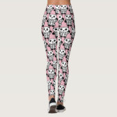 Leuke Roze Pret Pandy de Panda Patroon Leggings (Achterkant)