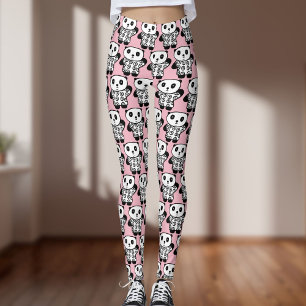 Leuke Roze Pret Pandy de Panda Patroon Leggings