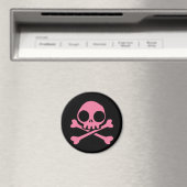 Leuke Roze Schedel Magneet (Insitu (Vaatwasser))