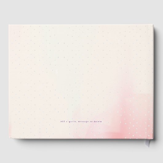 Leuke roze schoenen Fairy Dust Meisje Baby shower Gastenboek (Achterkant)