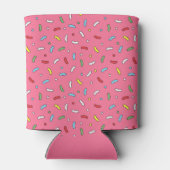 Leuke Roze Snoep Spikkels Patroon Blikjeskoeler (Achterkant)