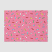 Leuke Roze Snoep Spikkels Patroon Tissuepapier (Voorkant)