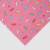 Leuke Roze Snoep Spikkels Patroon Tissuepapier (Detail)