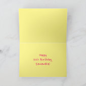 Leuke roze strepen, harten, regenboog # 12e verjaa kaart (Binnen)