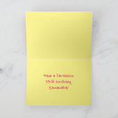 Leuke roze strepen, harten, regenboog # 37e verjaa kaart (Binnen)